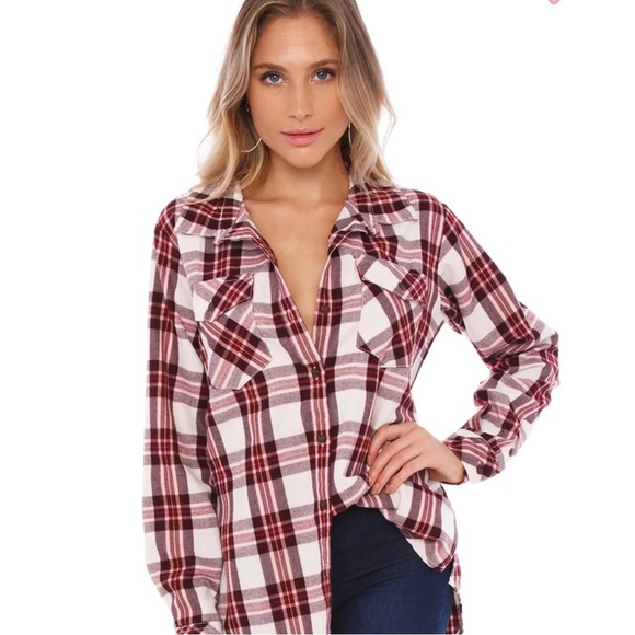 NWT Sanctuary Boyfriend for Life Shirt Renegade Plaid. Size 1X - Picture 2 of 15